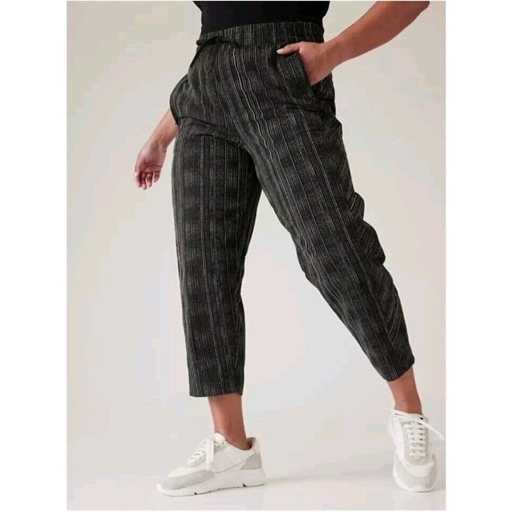 Athleta Pants Arrival Amara High Rise Wide Tapered Elastic Pocket Size 14